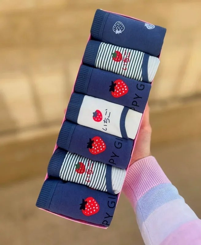 پک شورت زنانه نخ پنبه وارداتی مدل عروسکی ضد حساسیت با کش کمر نرم