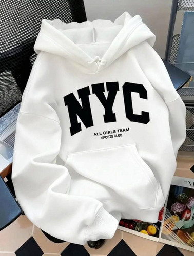 هودی یونیسکس طرح NYC با آستر کرکی و قواره آزاد مزون